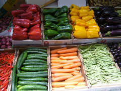 色とりどりの野菜の画像